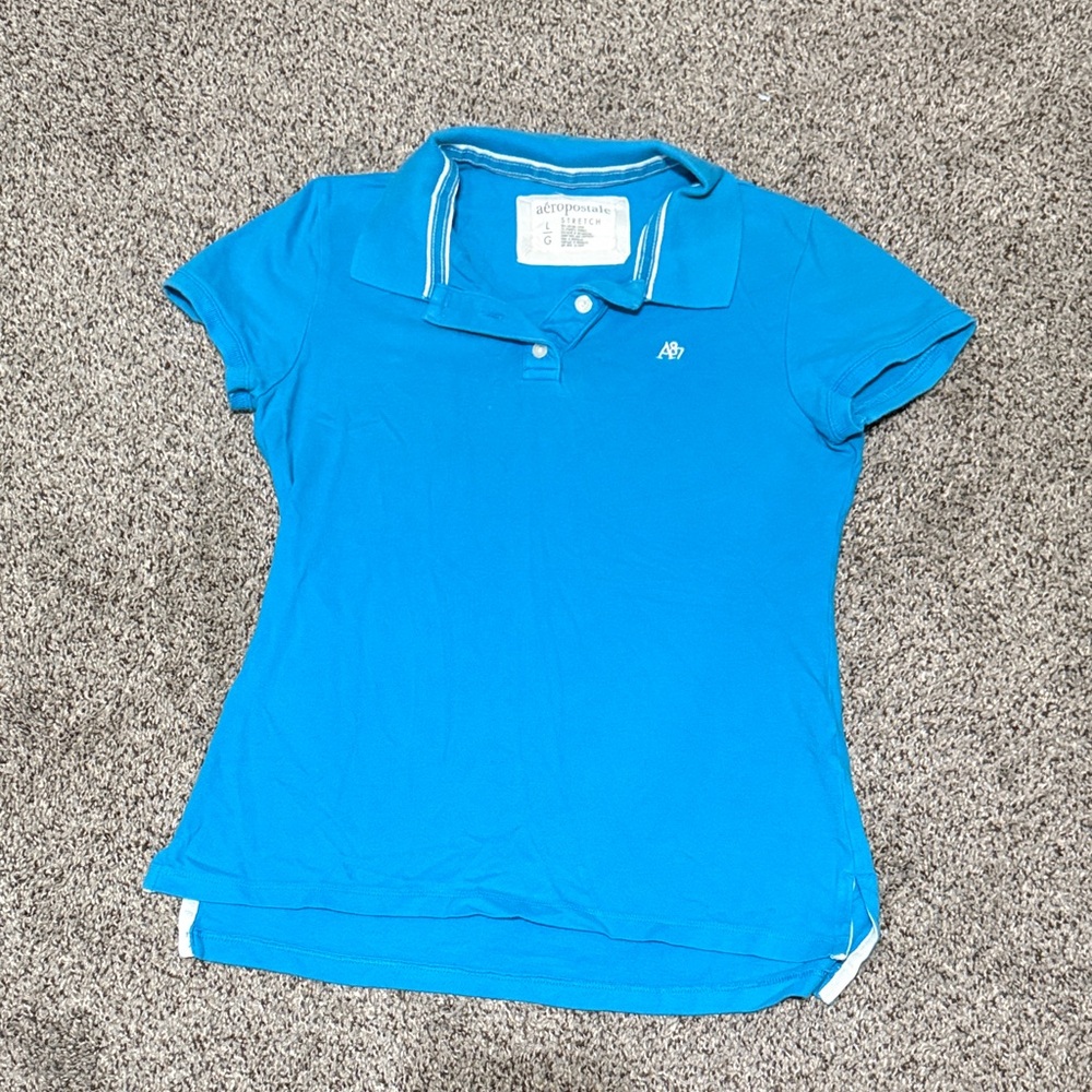 Aeropostale Blue Polo Shirt
